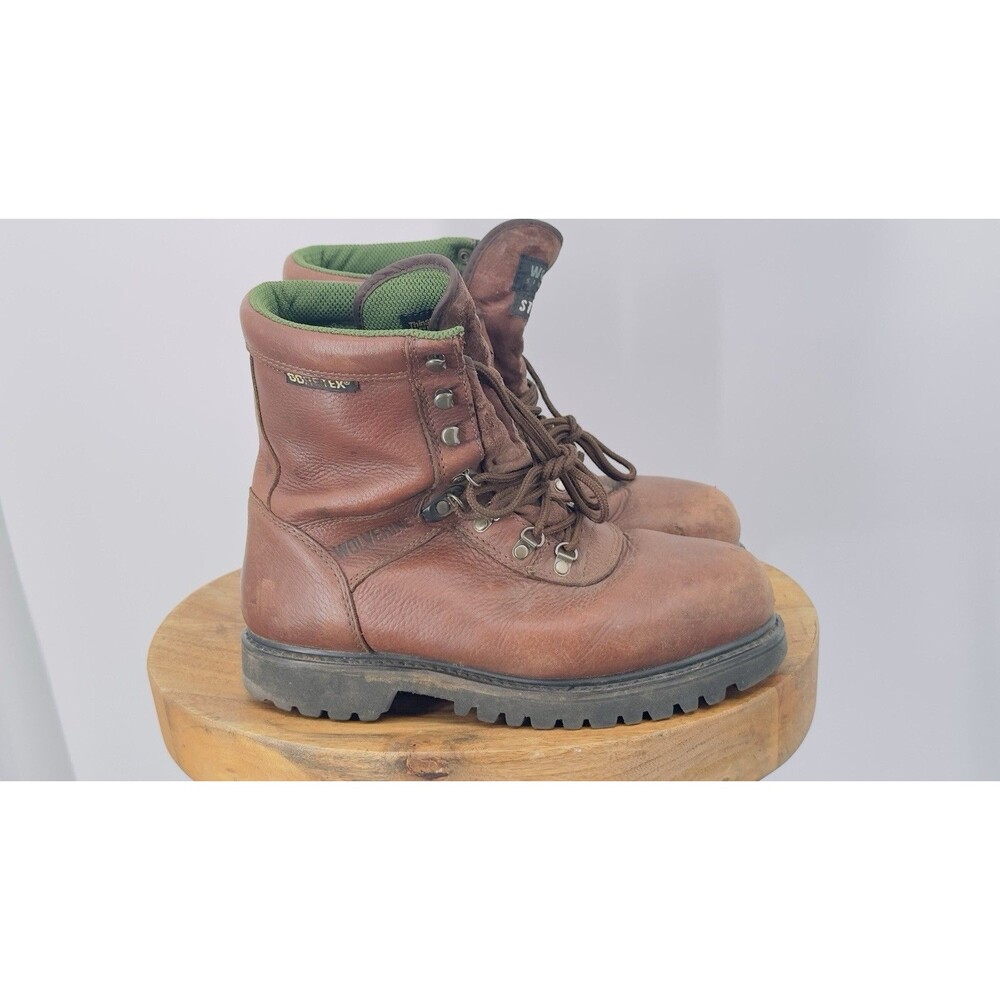 Wolverine Gore-Tex Brown Leather Work Hunting Boot Mens Size 10.W